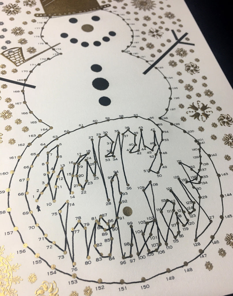 CONNECT THE DOTS / HAPPY HOLIDAY FOLDER CARD