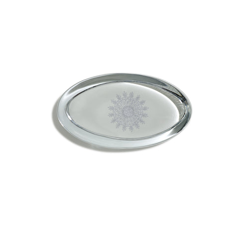 Snowflake Oval Paperweight